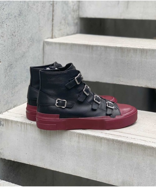 ASH（アッシュ）の「【GANG】レザーハイカットスニーカー（スニーカー・レディース・ブラック×レッド/ネイビー/レッド/ブラック×カーキ・35/36/37/38/39）」の6枚目の写真