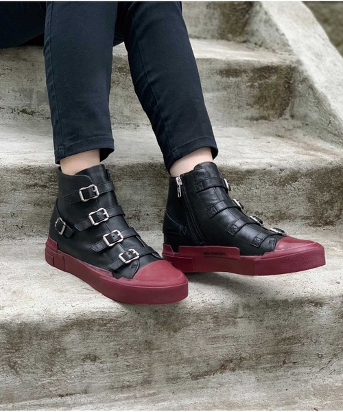 ASH（アッシュ）の「【GANG】レザーハイカットスニーカー（スニーカー・レディース・ブラック×レッド/ネイビー/レッド/ブラック×カーキ・35/36/37/38/39）」の14枚目の写真