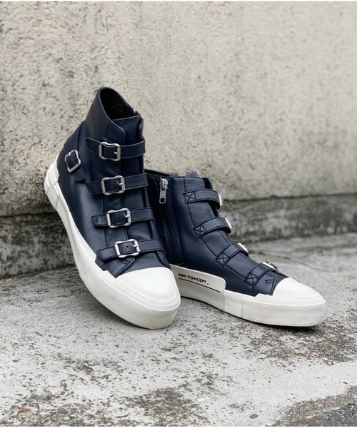 ASH（アッシュ）の「【GANG】レザーハイカットスニーカー（スニーカー・レディース・ブラック×レッド/ネイビー/レッド/ブラック×カーキ・35/36/37/38/39）」の9枚目の写真