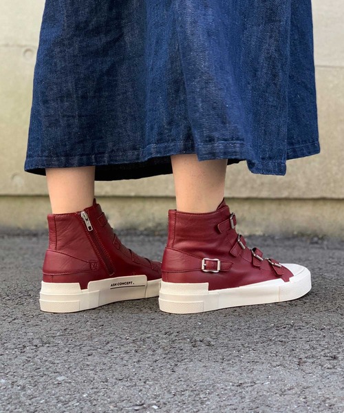 ASH（アッシュ）の「【GANG】レザーハイカットスニーカー（スニーカー・レディース・ブラック×レッド/ネイビー/レッド/ブラック×カーキ・35/36/37/38/39）」の18枚目の写真