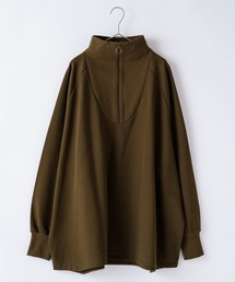 WHIMSIC | 【WHIMSIC】ミリタリーハーフジップシャツ(Tシャツ/カットソー)