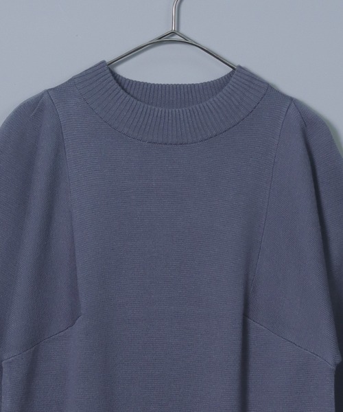 &g'aime（アンジェム）の「【&g’aime】ショルダータックニットワンピース（ワンピース・レディース・ブラック/ダークブルー/グレイッシュベージュ・FREE）」の8枚目の写真