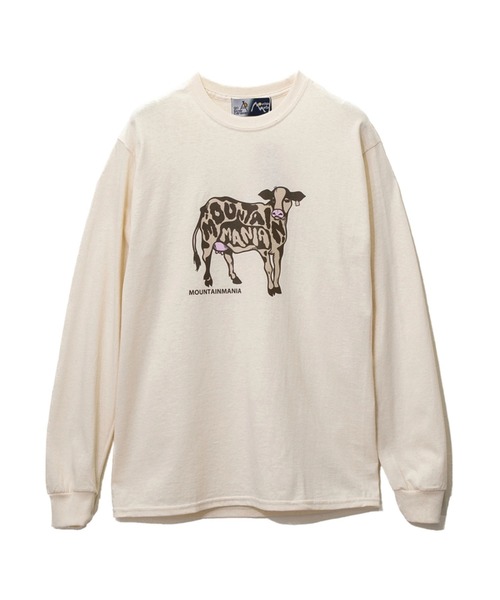 go slow caravan(ゴースローキャラバン)の「MountainMania/マウンテンマニア MountainManiaxGSC LONG SLEEVES TEE ANIMAL(Tシャツ/カットソー・メンズ・ブラック/サンドベージュ/ナチュラル・MEDIUM/LARGE/X-LARGE)」の1枚目の写真