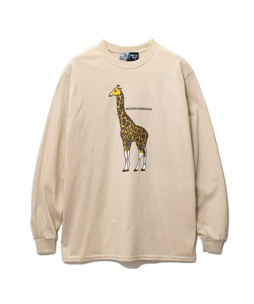 go slow caravan(ゴースローキャラバン)の「MountainMania/マウンテンマニア MountainManiaxGSC LONG SLEEVES TEE ANIMAL(Tシャツ/カットソー・メンズ・ブラック/サンドベージュ/ナチュラル・MEDIUM/LARGE/X-LARGE)」の3枚目の写真
