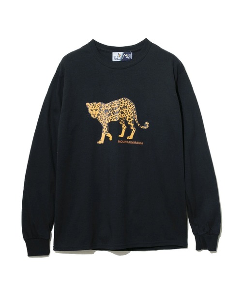 go slow caravan(ゴースローキャラバン)の「MountainMania/マウンテンマニア MountainManiaxGSC LONG SLEEVES TEE ANIMAL(Tシャツ/カットソー・メンズ・ブラック/サンドベージュ/ナチュラル・MEDIUM/LARGE/X-LARGE)」の2枚目の写真