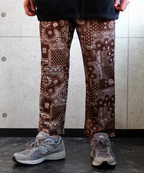 SHISKY(シスキー)の「ペイズリー9分丈シェフパンツ(その他パンツ・メンズ・ブラック/ベージュ/ブラウン/グレー/チャコール・M/L/XL)」の1枚目の写真