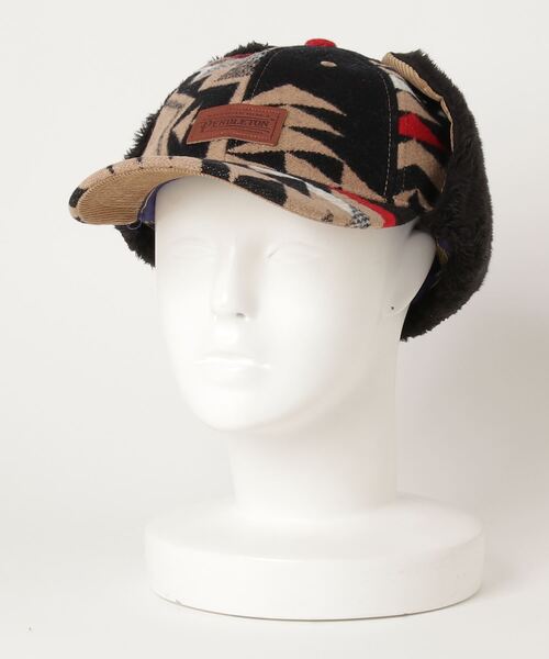 PENDLETON（ペンドルトン）の「ST:PENDLETON PD MULTI BOMBER CAP（キャップ・レディース・ブラック/ターコイズブルー/ベージュ・FREE）」の14枚目の写真