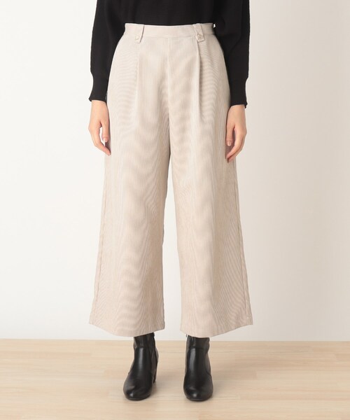 DRESKIP(ドレスキップ)の「◆コ-ディロイワイドパンツ(その他パンツ・レディース・ダークグレー/オフホワイト/グレー系その他・02/04/03)」の4枚目の写真