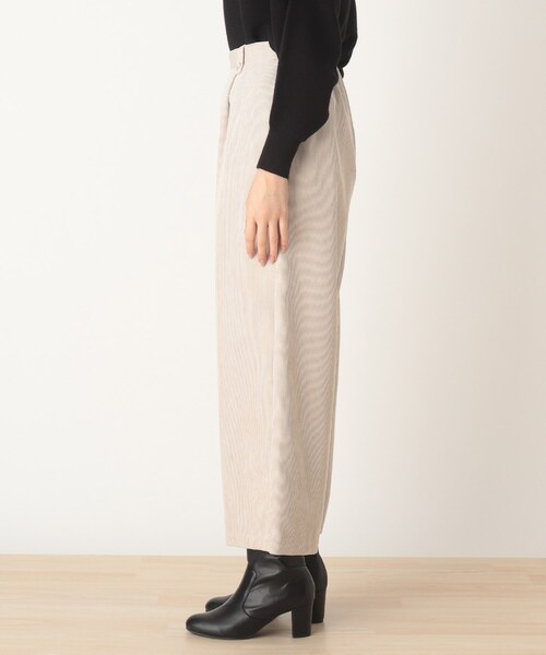 DRESKIP(ドレスキップ)の「◆コ-ディロイワイドパンツ(その他パンツ・レディース・ダークグレー/オフホワイト/グレー系その他・02/04/03)」の5枚目の写真