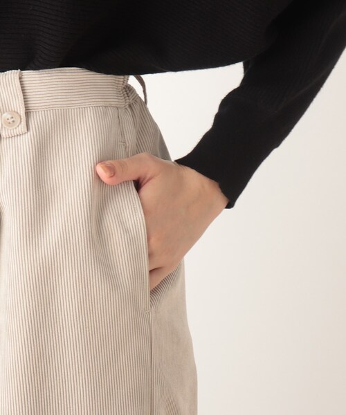 DRESKIP(ドレスキップ)の「◆コ-ディロイワイドパンツ(その他パンツ・レディース・ダークグレー/オフホワイト/グレー系その他・02/04/03)」の8枚目の写真