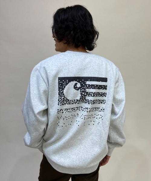 Carhartt(カーハート)の「Carhartt WIP/カーハートダブリューアイピー クルースウェット I029528(スウェット・メンズ・ブラウン/グレー/ブラック・XL/L/M)」の18枚目の写真