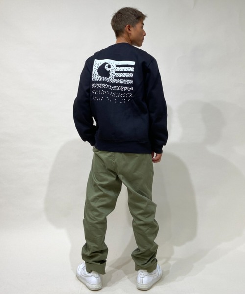 Carhartt(カーハート)の「Carhartt WIP/カーハートダブリューアイピー クルースウェット I029528(スウェット・メンズ・ブラウン/グレー/ブラック・XL/L/M)」の11枚目の写真