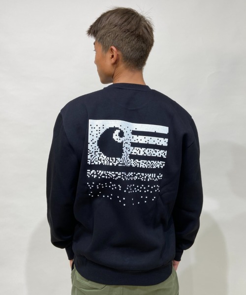 Carhartt(カーハート)の「Carhartt WIP/カーハートダブリューアイピー クルースウェット I029528(スウェット・メンズ・ブラウン/グレー/ブラック・XL/L/M)」の4枚目の写真