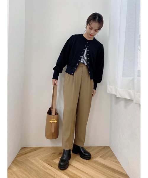 JUMELLE（ジュメロ）の「ハニカムカーディガン（カーディガン/ボレロ・レディース・テラコッタ/グレイッシュベージュ/ブラック・FREE）」の14枚目の写真