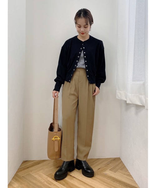 JUMELLE（ジュメロ）の「ハニカムカーディガン（カーディガン/ボレロ・レディース・テラコッタ/グレイッシュベージュ/ブラック・FREE）」の21枚目の写真