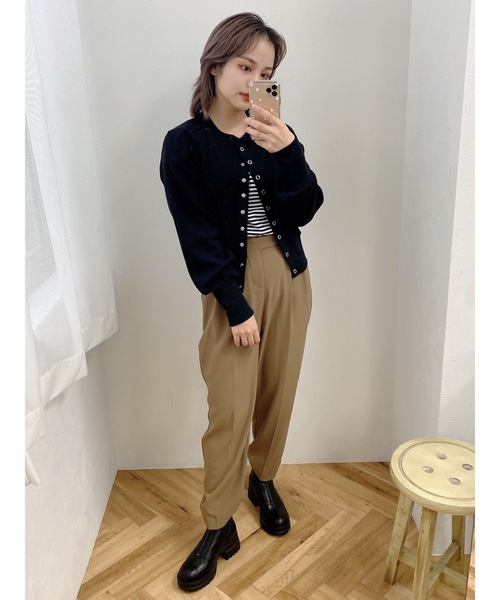 JUMELLE（ジュメロ）の「ハニカムカーディガン（カーディガン/ボレロ・レディース・テラコッタ/グレイッシュベージュ/ブラック・FREE）」の18枚目の写真