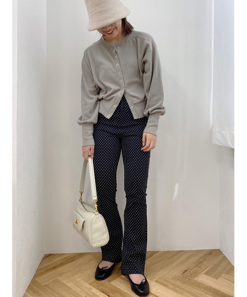 JUMELLE（ジュメロ）の「ハニカムカーディガン（カーディガン/ボレロ・レディース・テラコッタ/グレイッシュベージュ/ブラック・FREE）」の9枚目の写真