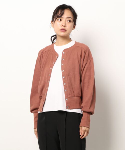 JUMELLE（ジュメロ）の「ハニカムカーディガン（カーディガン/ボレロ・レディース・テラコッタ/グレイッシュベージュ/ブラック・FREE）」の16枚目の写真