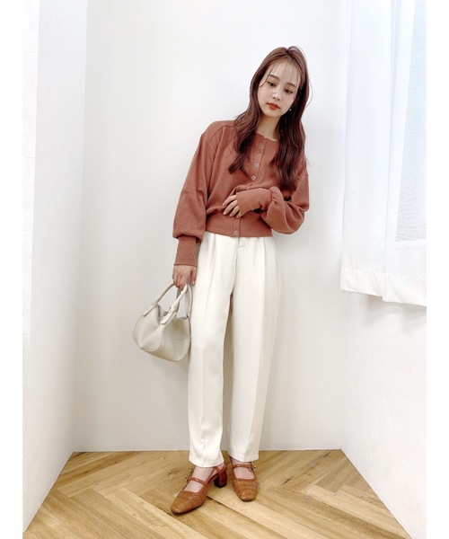 JUMELLE（ジュメロ）の「ハニカムカーディガン（カーディガン/ボレロ・レディース・テラコッタ/グレイッシュベージュ/ブラック・FREE）」の12枚目の写真