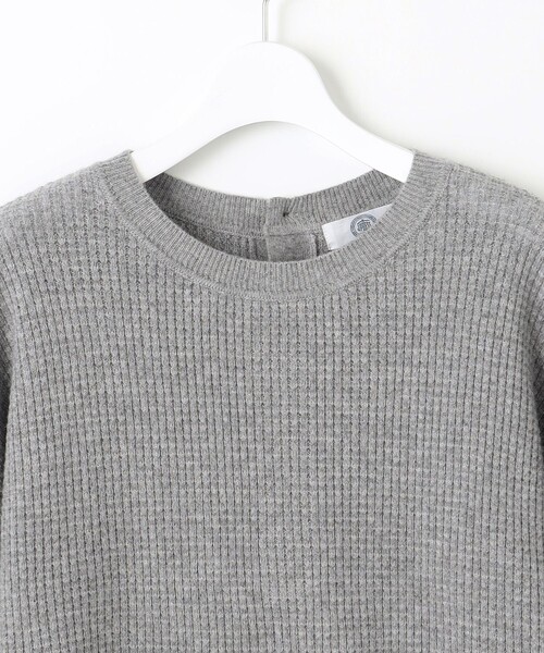 J.PRESS(ジェイプレス)の「【洗える】CASHMERE BLEND ラウンドヘム ワッフル ニット(ニット/セーター・レディース・ベージュ系/ライトグレー系・F)」の12枚目の写真