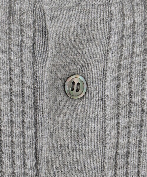 J.PRESS(ジェイプレス)の「【洗える】CASHMERE BLEND ラウンドヘム ワッフル ニット(ニット/セーター・レディース・ベージュ系/ライトグレー系・F)」の10枚目の写真