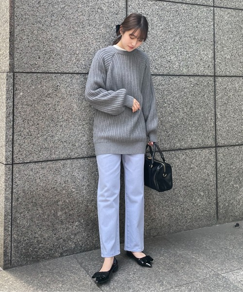 EPIMI E'PIMMY(エピミエピミー)の「《ユニセックス》マルチウェイリブオーバーチュニックカーディガン(カーディガン/ボレロ・レディース・ブラック/ベージュ/オフホワイト/杢グレー/ブラウン系その他・MEDIUM)」の11枚目の写真