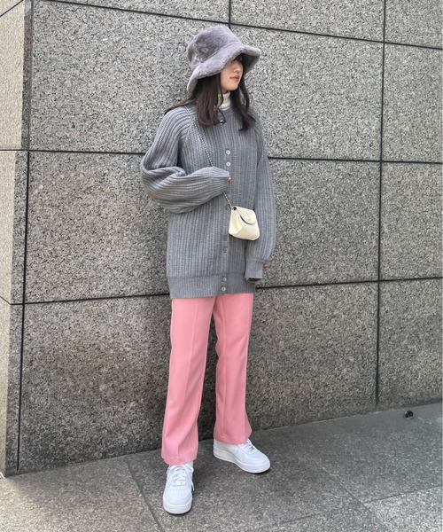 EPIMI E'PIMMY(エピミエピミー)の「《ユニセックス》マルチウェイリブオーバーチュニックカーディガン(カーディガン/ボレロ・レディース・ブラック/ベージュ/オフホワイト/杢グレー/ブラウン系その他・MEDIUM)」の13枚目の写真