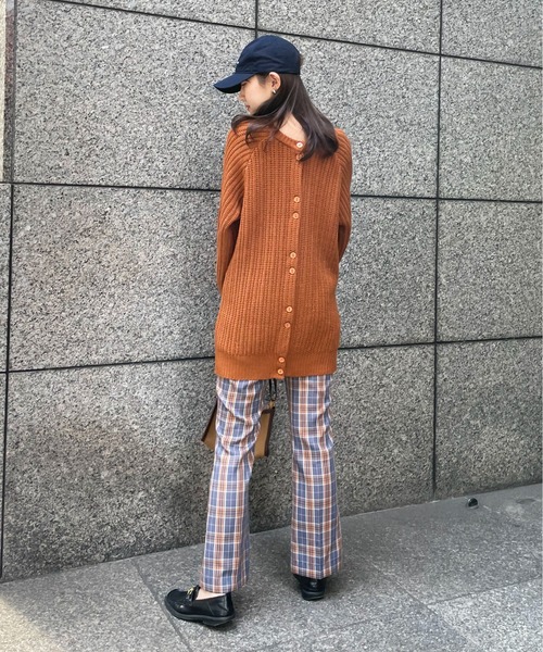 EPIMI E'PIMMY(エピミエピミー)の「《ユニセックス》マルチウェイリブオーバーチュニックカーディガン(カーディガン/ボレロ・レディース・ブラック/ベージュ/オフホワイト/杢グレー/ブラウン系その他・MEDIUM)」の15枚目の写真