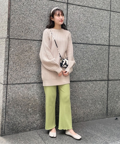 EPIMI E'PIMMY(エピミエピミー)の「《ユニセックス》マルチウェイリブオーバーチュニックカーディガン(カーディガン/ボレロ・レディース・ブラック/ベージュ/オフホワイト/杢グレー/ブラウン系その他・MEDIUM)」の18枚目の写真