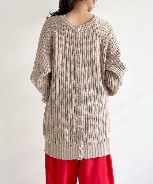 EPIMI E'PIMMY(エピミエピミー)の「《ユニセックス》マルチウェイリブオーバーチュニックカーディガン(カーディガン/ボレロ・レディース・ブラック/ベージュ/オフホワイト/杢グレー/ブラウン系その他・MEDIUM)」の22枚目の写真