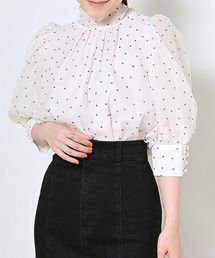 SNIDEL | オーガンジーブラウス(シャツ/ブラウス)