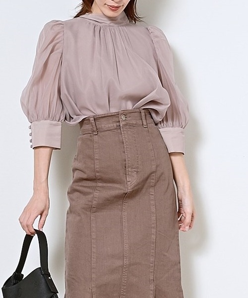 SNIDEL（スナイデル）の「オーガンジーブラウス（シャツ/ブラウス・レディース・オフホワイト/ホワイト系その他/ライトピンク・FREE）」の16枚目の写真