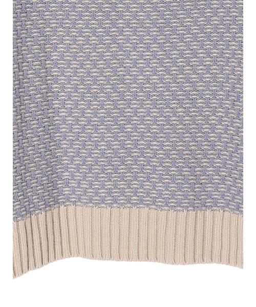 earth music&ecology（アースミュージックアンドエコロジー）の「ジャガードニットプルオーバー ＊（ニット/セーター・レディース・ブラック/ベージュ/サックスブルー・FREE）」の17枚目の写真