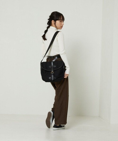 FREAK'S STORE（フリークスストア）の「ROVERETO/ロベレート キャンバスベルトショルダーバッグ（ショルダーバッグ・レディース・ブラック/ベージュ・ONE SIZE）」の8枚目の写真