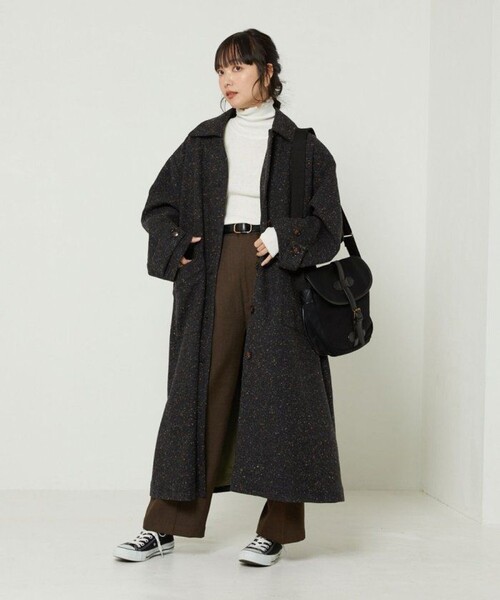 FREAK'S STORE（フリークスストア）の「ROVERETO/ロベレート キャンバスベルトショルダーバッグ（ショルダーバッグ・レディース・ブラック/ベージュ・ONE SIZE）」の21枚目の写真