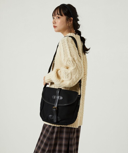 FREAK'S STORE（フリークスストア）の「ROVERETO/ロベレート キャンバスベルトショルダーバッグ（ショルダーバッグ・レディース・ブラック/ベージュ・ONE SIZE）」の20枚目の写真