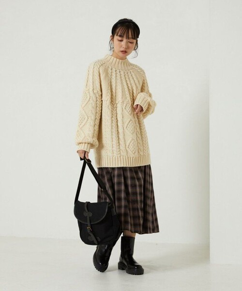 FREAK'S STORE（フリークスストア）の「ROVERETO/ロベレート キャンバスベルトショルダーバッグ（ショルダーバッグ・レディース・ブラック/ベージュ・ONE SIZE）」の19枚目の写真