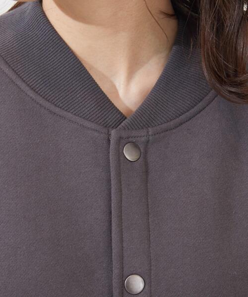 SHOO・LA・RUE(シューラルー)の「◆裏起毛ブルゾン(ブルゾン・レディース・チャコールグレー/ピンク系/ブラック/アイボリー・00)」の12枚目の写真