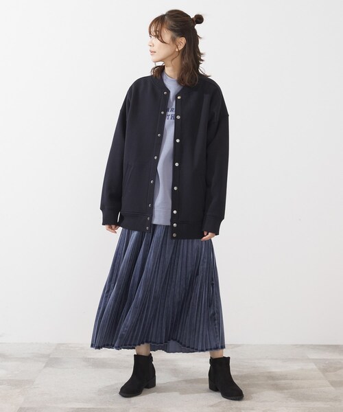 SHOO・LA・RUE(シューラルー)の「◆裏起毛ブルゾン(ブルゾン・レディース・チャコールグレー/ピンク系/ブラック/アイボリー・00)」の13枚目の写真