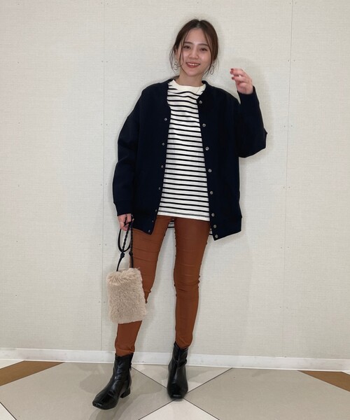 SHOO・LA・RUE(シューラルー)の「◆裏起毛ブルゾン(ブルゾン・レディース・チャコールグレー/ピンク系/ブラック/アイボリー・00)」の20枚目の写真