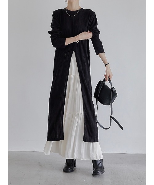 amel（エイメル）の「カットデザインワンピース（ワンピース・レディース・ブラック・FREE）」の6枚目の写真