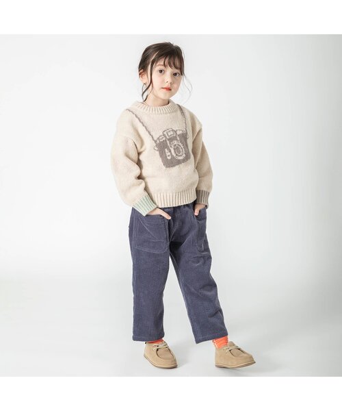 BREEZE（ブリーズ）の「コーデュロイビックポケットパンツ 10分丈（その他パンツ・キッズ・ベージュ/ネイビー・120/80/140/90/110/100/130）」の5枚目の写真