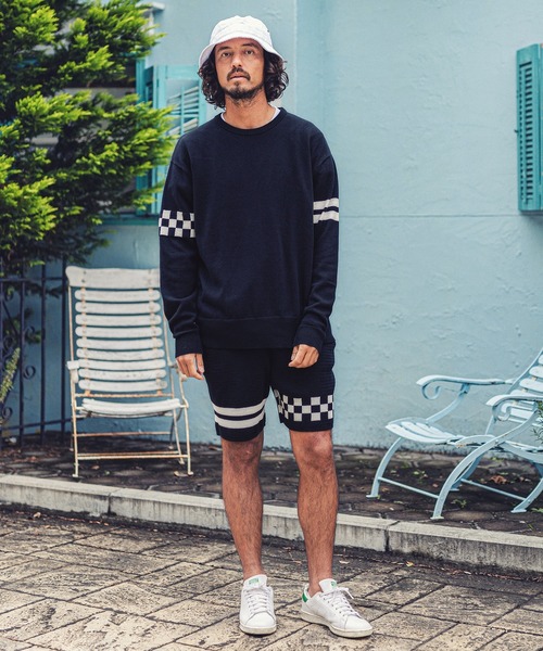 MARBLES(マーブルズ)の「MARBLES (マーブルズ)mn2491-CHECKER BORDER KNIT PULLOVER チェッカーボーダーニットプルオーバー(ニット/セーター・メンズ・トップグレー/ネイビー・MEDIUM/LARGE/X-LARGE)」の9枚目の写真