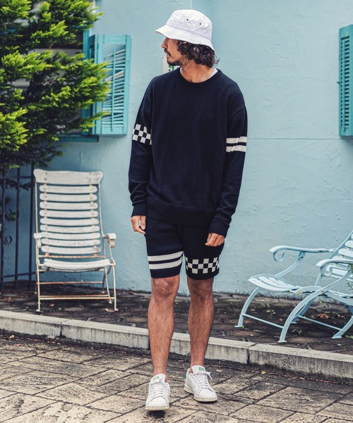 MARBLES(マーブルズ)の「MARBLES (マーブルズ)mn2491-CHECKER BORDER KNIT PULLOVER チェッカーボーダーニットプルオーバー(ニット/セーター・メンズ・トップグレー/ネイビー・MEDIUM/LARGE/X-LARGE)」の10枚目の写真