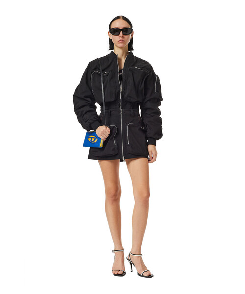 DIESEL（ディーゼル）の「レディース ジャケット ショート丈 ナイロン ブルゾン（ブルゾン・レディース・ブラック・SMALL/MEDIUM/LARGE/X-SMALL）」の5枚目の写真