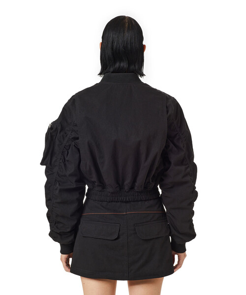 DIESEL（ディーゼル）の「レディース ジャケット ショート丈 ナイロン ブルゾン（ブルゾン・レディース・ブラック・SMALL/MEDIUM/LARGE/X-SMALL）」の8枚目の写真