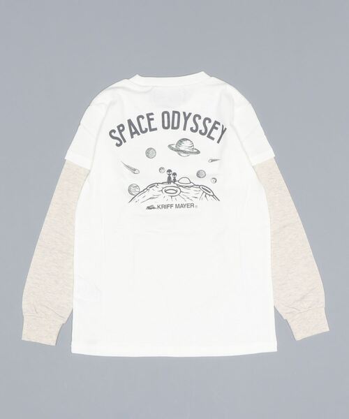 KRIFF MAYER Kid's Collection（クリフメイヤーキッズコレクション）の「ゆるJOIN-TEE（Tシャツ/カットソー・キッズ・ブルー/オリーブ/チャコール/オフホワイト・150/130/120/140/160/170）」の18枚目の写真