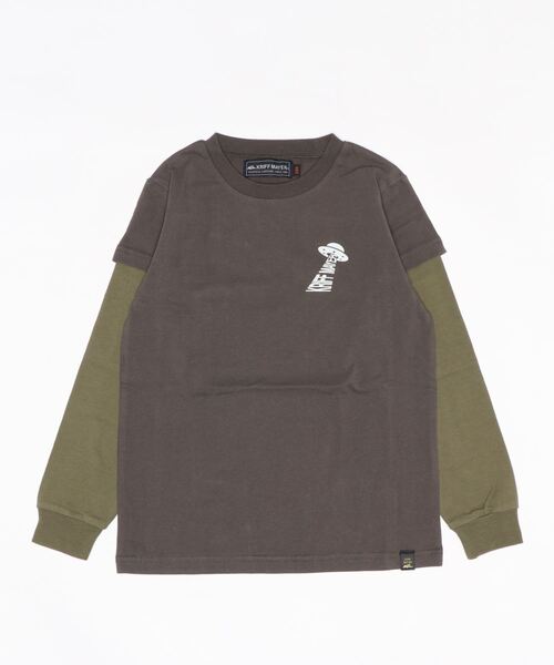 KRIFF MAYER Kid's Collection（クリフメイヤーキッズコレクション）の「ゆるJOIN-TEE（Tシャツ/カットソー・キッズ・ブルー/オリーブ/チャコール/オフホワイト・150/130/120/140/160/170）」の19枚目の写真