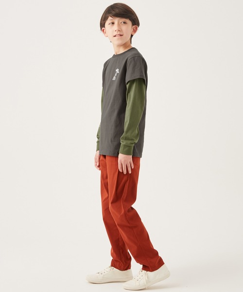 KRIFF MAYER Kid's Collection（クリフメイヤーキッズコレクション）の「ゆるJOIN-TEE（Tシャツ/カットソー・キッズ・ブルー/オリーブ/チャコール/オフホワイト・150/130/120/140/160/170）」の6枚目の写真