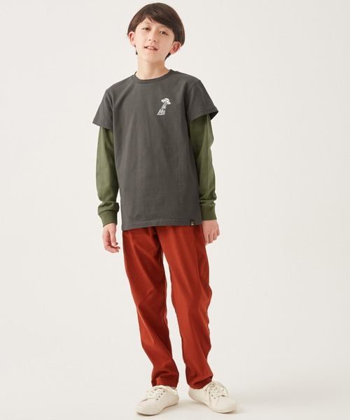 KRIFF MAYER Kid's Collection（クリフメイヤーキッズコレクション）の「ゆるJOIN-TEE（Tシャツ/カットソー・キッズ・ブルー/オリーブ/チャコール/オフホワイト・150/130/120/140/160/170）」の7枚目の写真